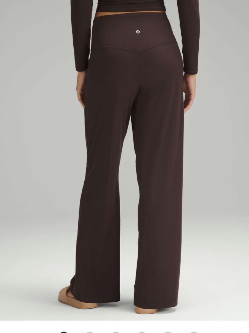 LULULEMON ALIGN HIGH RISE WIDE LEG TALL ESPRESSO